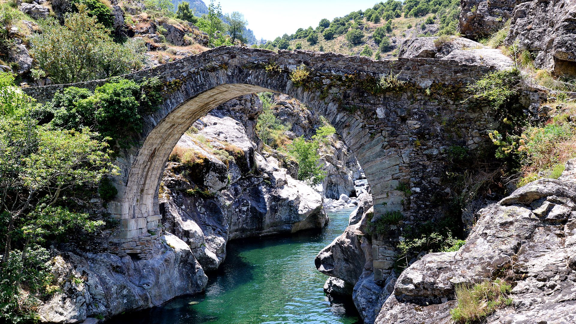 Kajak, Fluss Asco, Abschnitt Casanovaccia Bach - Genueser Brücke (Oberer)