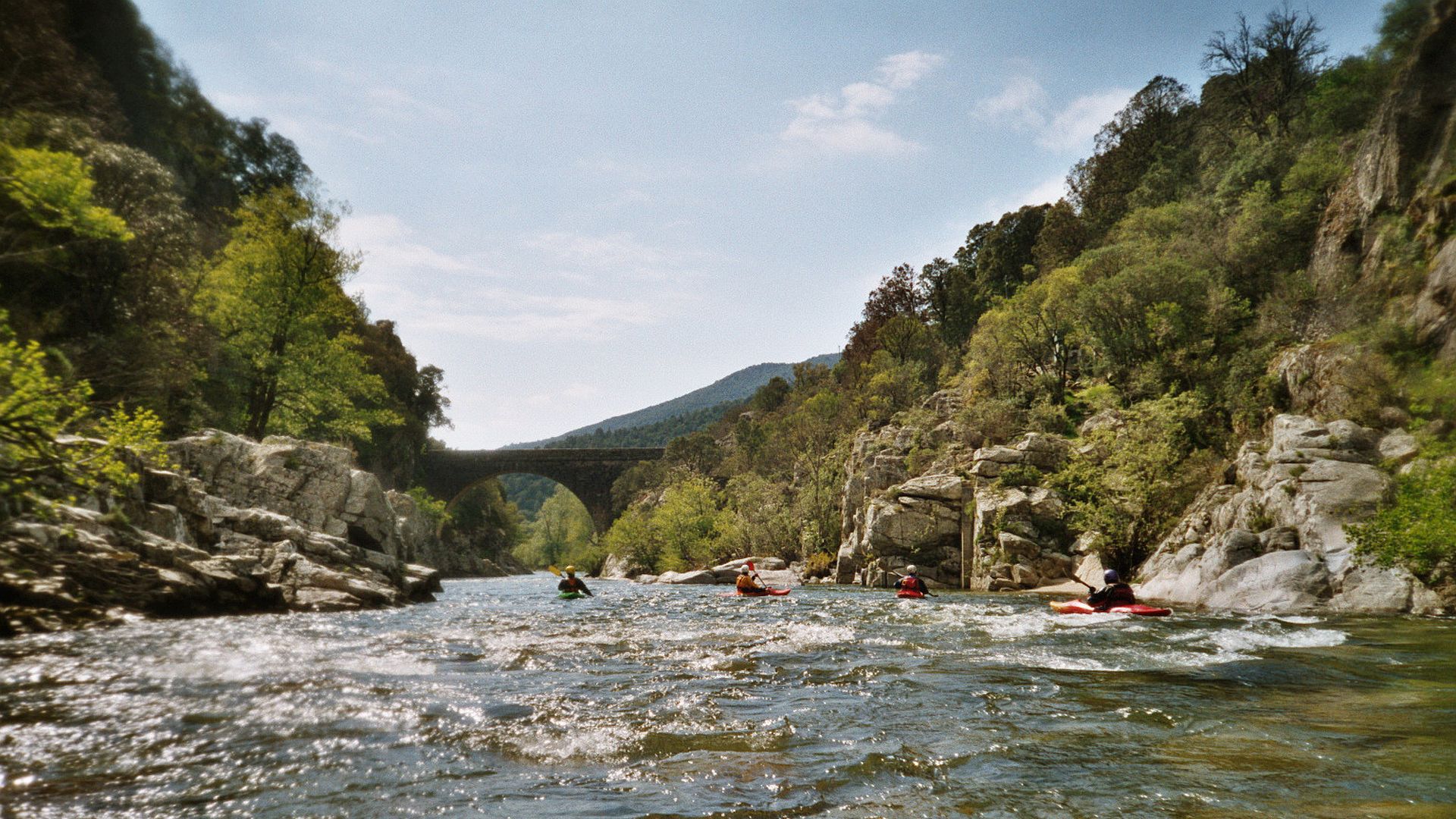Kajak, Fluss Liamone, Abschnitt Ponte de Truggia - Mittelmeer (Untere Liamone) Ponte de Truggia 🛶 LFC