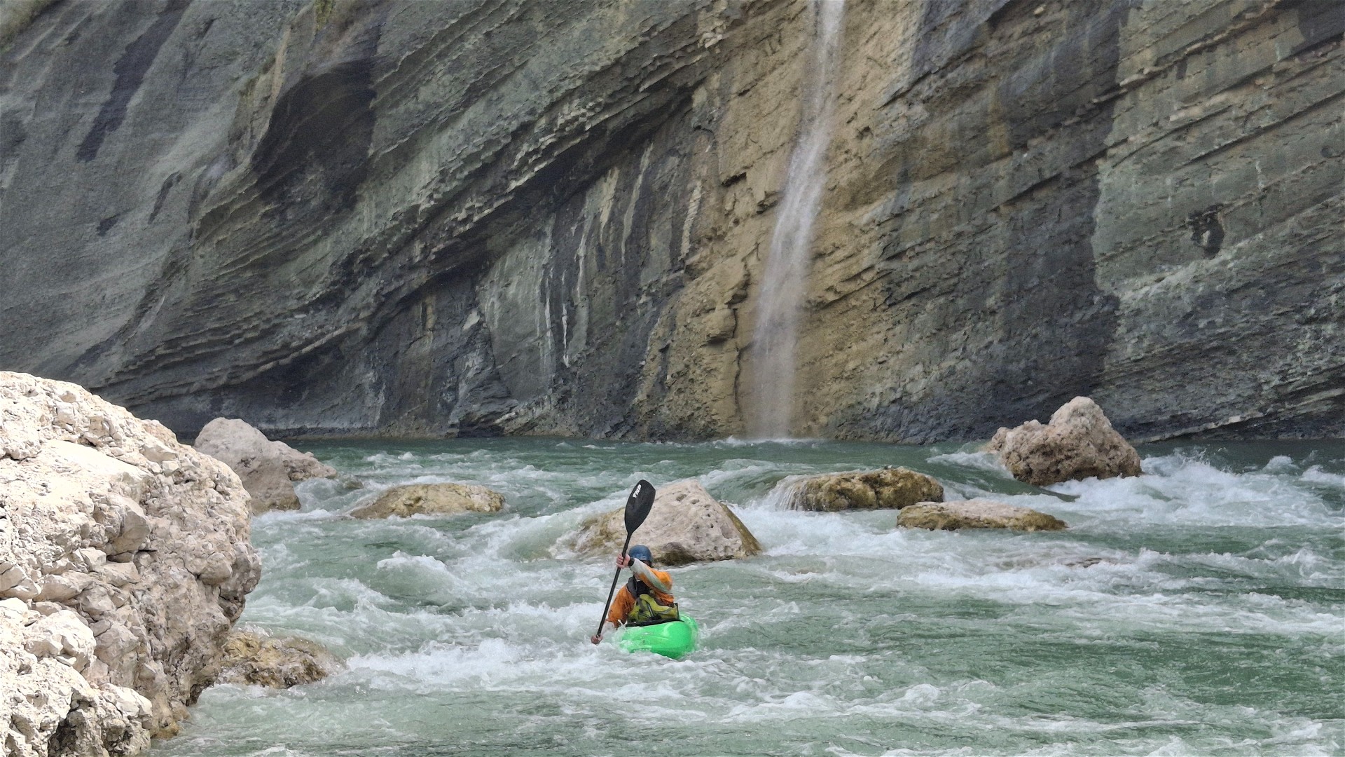 Kajak, Fluss Arachthos, Abschnitt Plaka - Skoupa (Unterlauf) Unterhalb Plaka 