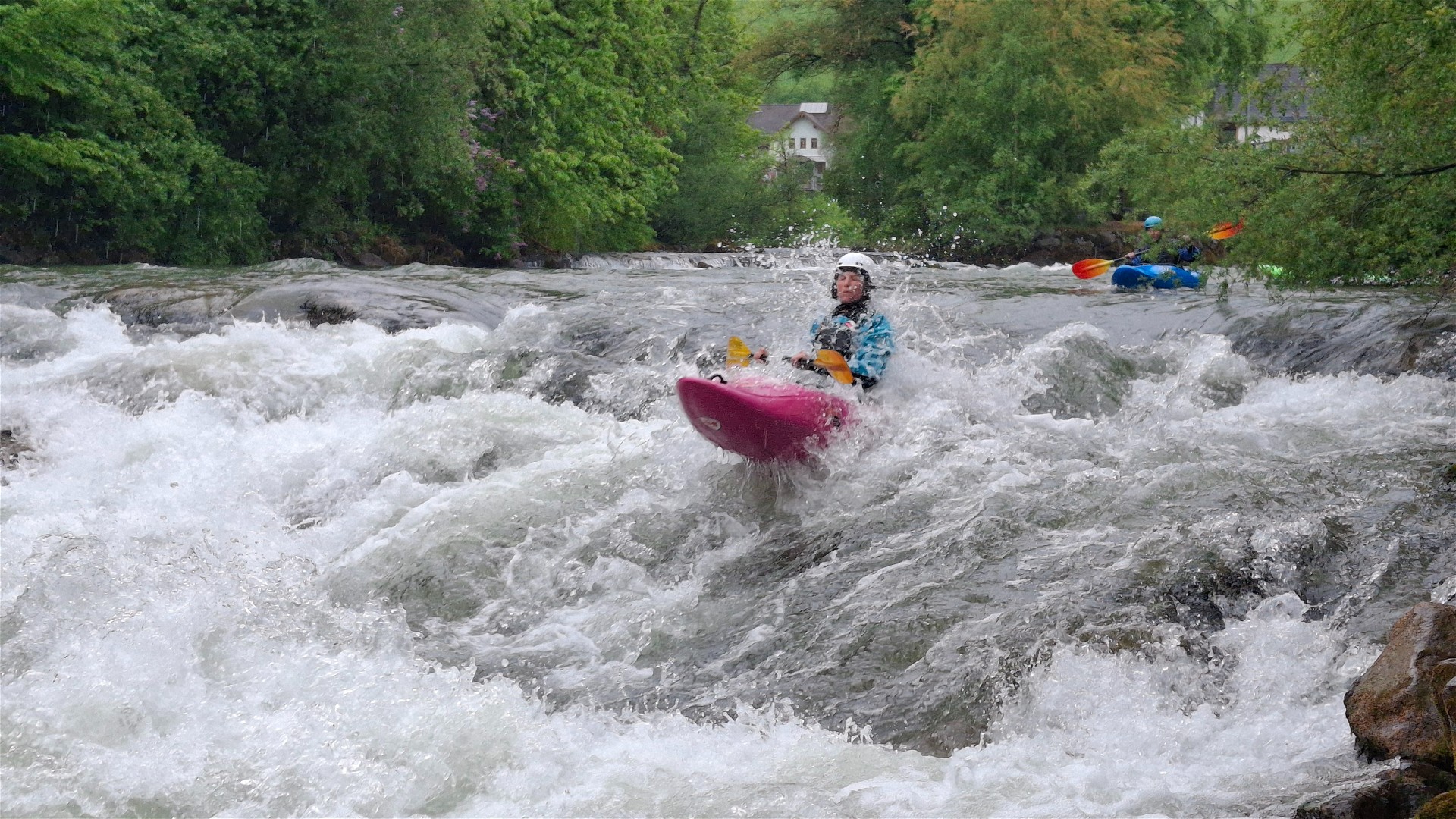 Kajak, Fluss Enns, Abschnitt Mandling - Schladming Steinwurf in Schladming 