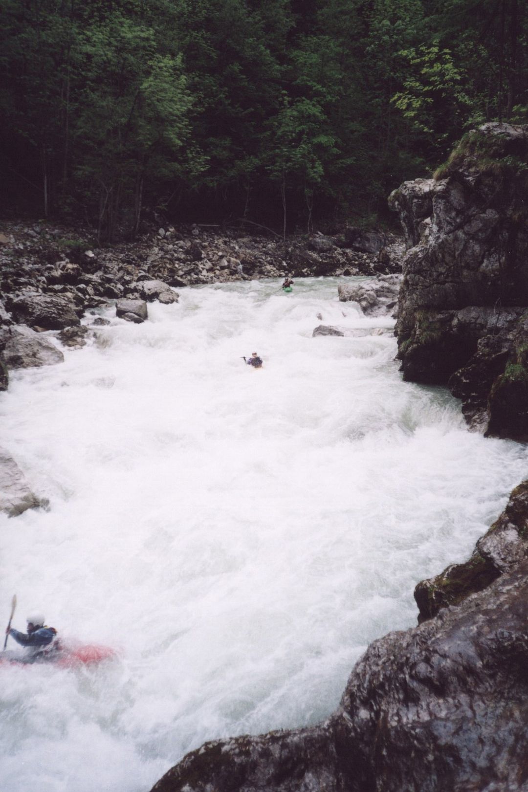 Kajak, Fluss Lammer, Abschnitt Lammeröfen Katarakt 