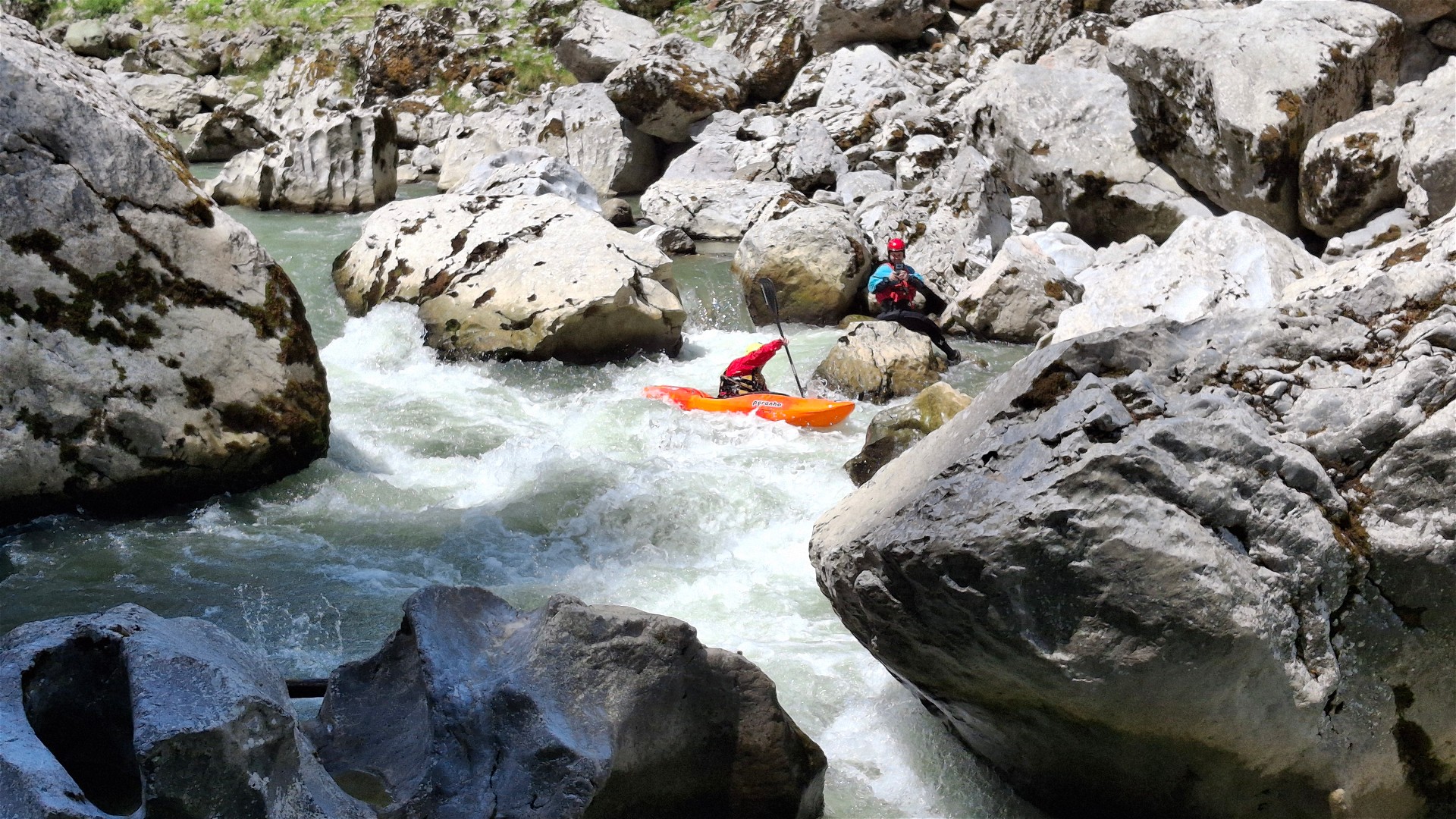 Kajak, Fluss Enns, Abschnitt Kummerbrücke Hartelsgraben 