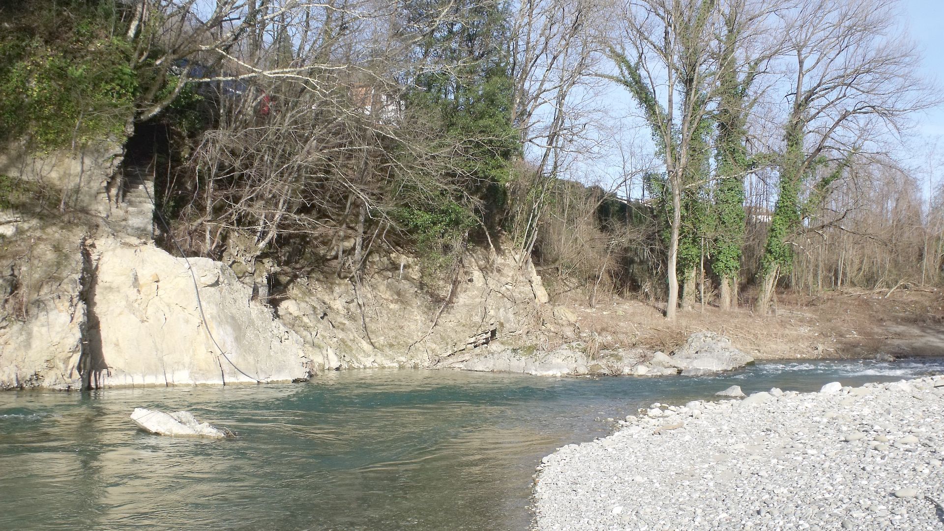 Kajak, Fluss Aulella (Lucido), Abschnitt Gragnola - Rometta (Mittellauf)