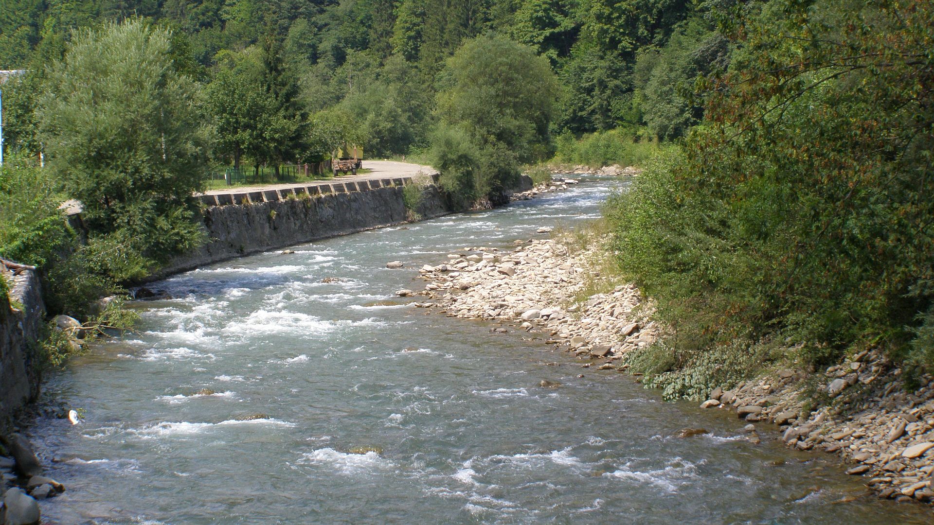 Kajak, Fluss Teresva, Abschnitt Ust Chorna - Krasna