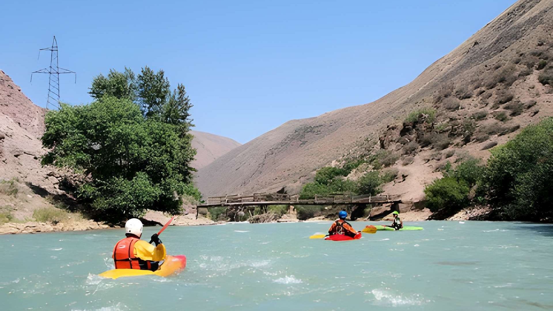 © Wolfgang A. 11.8.08 Kajak, Fluss Chui, Abschnitt Boom Gorge die Schlucht wird wieder weiter